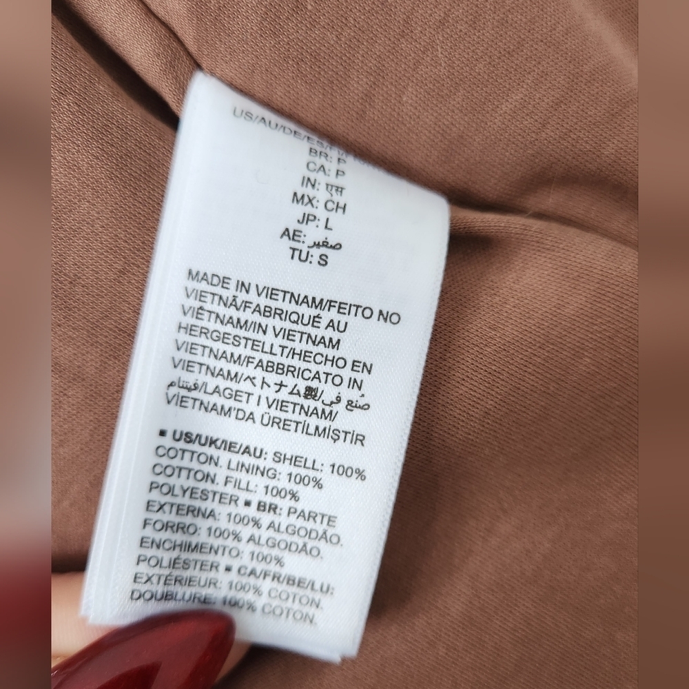 NWOT Amazon Tan Belted Home Coat - Picture 9 of 13